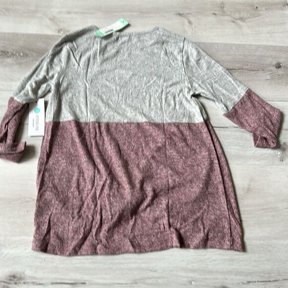 PINK CLOVER Denver Front Twist Brushed Knit Top Dark Pink XS Stitch Fix NWT - Picture 4 of 4